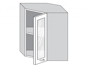 1.60.3у Шкаф настенный (h=720) угловой на 600мм со стекл. дверцей в Ялуторовске - yalutorovsk.magazinmebel.ru | фото