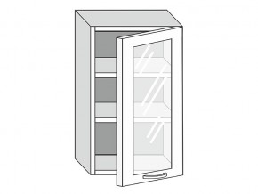 19.50.3 Шкаф настенный (h=913) на 500мм с 1-ой стекл. дверцей в Ялуторовске - yalutorovsk.magazinmebel.ru | фото
