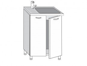 2.60.2мн Шкаф-стол на 600мм под накладную мойку с 2-мя дверцами в Ялуторовске - yalutorovsk.magazinmebel.ru | фото