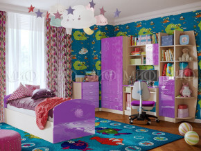 Детская комната Юниор-2 Фиолетовый металлик в Ялуторовске - yalutorovsk.magazinmebel.ru | фото