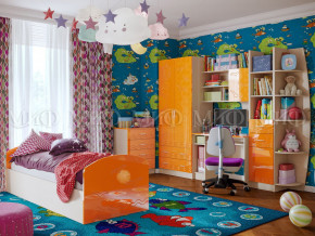Детская комната Юниор-2 Оранжевый металлик в Ялуторовске - yalutorovsk.magazinmebel.ru | фото