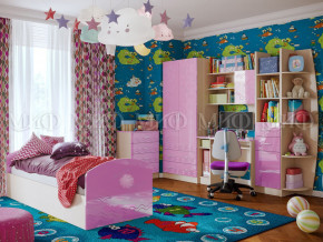 Детская комната Юниор-2 Сиреневый металлик в Ялуторовске - yalutorovsk.magazinmebel.ru | фото - изображение 1