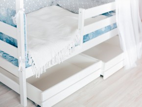 Детская кровать Домик Эко с ящиками белый в Ялуторовске - yalutorovsk.magazinmebel.ru | фото - изображение 3