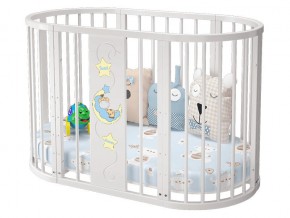 Детская кроватка белая Эстель в Ялуторовске - yalutorovsk.magazinmebel.ru | фото - изображение 1