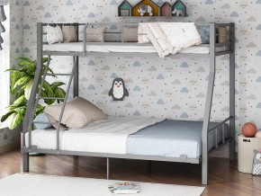Двухъярусная кровать Гранада-1 140 Серая в Ялуторовске - yalutorovsk.magazinmebel.ru | фото