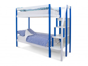 Двухъярусная кровать Svogen сине-белый в Ялуторовске - yalutorovsk.magazinmebel.ru | фото - изображение 1