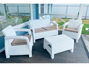 Комплект уличной мебели Yalta Terrace Set белый в Ялуторовске - yalutorovsk.magazinmebel.ru | фото
