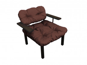 Кресло Дачное коричневая подушка в Ялуторовске - yalutorovsk.magazinmebel.ru | фото - изображение 1
