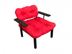 Кресло Дачное красная подушка в Ялуторовске - yalutorovsk.magazinmebel.ru | фото - изображение 1