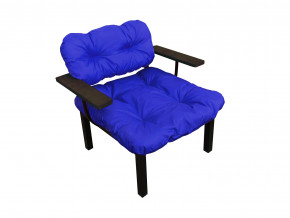 Кресло Дачное синяя подушка в Ялуторовске - yalutorovsk.magazinmebel.ru | фото