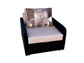 Кресло кровать Канзасик с подлокотниками кот с ромашками-2 в Ялуторовске - yalutorovsk.magazinmebel.ru | фото - изображение 1