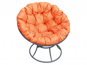 Кресло Папасан без ротанга оранжевая подушка в Ялуторовске - yalutorovsk.magazinmebel.ru | фото