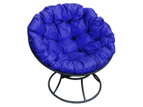 Кресло Папасан без ротанга синяя подушка в Ялуторовске - yalutorovsk.magazinmebel.ru | фото