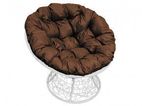 Кресло Папасан с ротангом коричневая подушка в Ялуторовске - yalutorovsk.magazinmebel.ru | фото