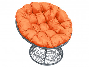 Кресло Папасан с ротангом оранжевая подушка в Ялуторовске - yalutorovsk.magazinmebel.ru | фото