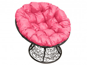 Кресло Папасан с ротангом розовая подушка в Ялуторовске - yalutorovsk.magazinmebel.ru | фото