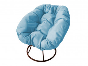 Кресло Пончик без ротанга голубая подушка в Ялуторовске - yalutorovsk.magazinmebel.ru | фото - изображение 1