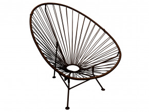 Кресло Ракушка с ротангом коричневый в Ялуторовске - yalutorovsk.magazinmebel.ru | фото - изображение 1