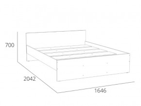 Кровать 1600 НМ 011.53 Симпл Белый Фасадный в Ялуторовске - yalutorovsk.magazinmebel.ru | фото - изображение 4