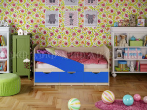 Кровать Бабочки 1600 Синий в Ялуторовске - yalutorovsk.magazinmebel.ru | фото