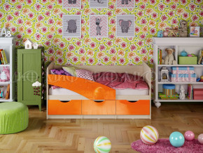 Кровать Бабочки 1800 Оранжевый металлик в Ялуторовске - yalutorovsk.magazinmebel.ru | фото