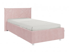 Кровать Бест 900 велюр нежно-розовый в Ялуторовске - yalutorovsk.magazinmebel.ru | фото - изображение 1