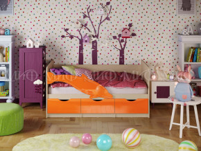 Кровать Дельфин-1 1600 Оранжевый металлик в Ялуторовске - yalutorovsk.magazinmebel.ru | фото
