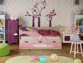 Кровать Дельфин-1 1600 Розовый металлик в Ялуторовске - yalutorovsk.magazinmebel.ru | фото