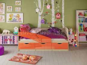 Кровать Дельфин 1600 Оранжевый металлик в Ялуторовске - yalutorovsk.magazinmebel.ru | фото