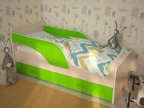 Кровать детская Максимка млечный дуб-лайм в Ялуторовске - yalutorovsk.magazinmebel.ru | фото - изображение 1