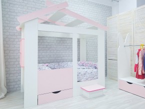 Кровать детская Теремок без ящика розовая в Ялуторовске - yalutorovsk.magazinmebel.ru | фото - изображение 2