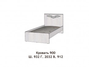 Кровать Диана 900 в Ялуторовске - yalutorovsk.magazinmebel.ru | фото - изображение 2