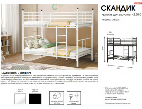 Кровать двухъярусная Скандик 42.20-01 в Ялуторовске - yalutorovsk.magazinmebel.ru | фото - изображение 2
