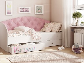 Кровать Эльза Белый-розовый в Ялуторовске - yalutorovsk.magazinmebel.ru | фото