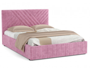 Кровать Гамма 1600 с основанием велюр тенерифе розовый в Ялуторовске - yalutorovsk.magazinmebel.ru | фото