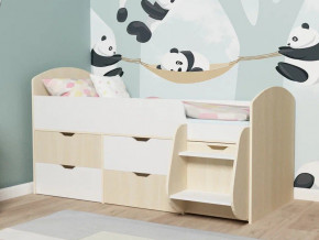 Кровать Малыш-7 Дуб-Белое дерево в Ялуторовске - yalutorovsk.magazinmebel.ru | фото