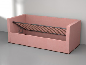 Кровать мягкая с подъёмным механизмом арт. 030 розовый в Ялуторовске - yalutorovsk.magazinmebel.ru | фото - изображение 2