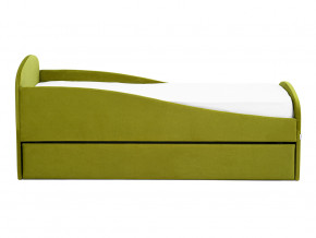 Кровать с ящиком Letmo оливковый (велюр) в Ялуторовске - yalutorovsk.magazinmebel.ru | фото - изображение 6