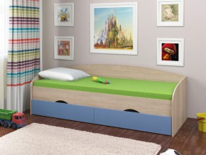 Кровать Соня 2 сонома-голубой в Ялуторовске - yalutorovsk.magazinmebel.ru | фото