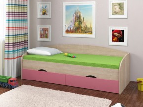 Кровать Соня 2 сонома-розовый в Ялуторовске - yalutorovsk.magazinmebel.ru | фото