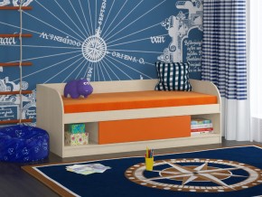 Кровать Соня 4 дуб молочный-оранжевый в Ялуторовске - yalutorovsk.magazinmebel.ru | фото - изображение 1