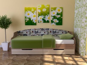 Кровать Юниор Тип 2 Микровелюр-марки 800х1600 в Ялуторовске - yalutorovsk.magazinmebel.ru | фото - изображение 1