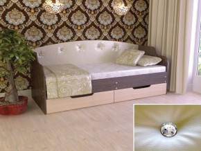 Кровать Юниор Тип 2 Венге/дуб молочный 800х1600 в Ялуторовске - yalutorovsk.magazinmebel.ru | фото - изображение 1