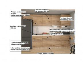 Кухонный гарнитур арт 7 Лофт 3000 мм в Ялуторовске - yalutorovsk.magazinmebel.ru | фото - изображение 2