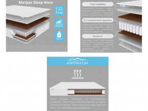 Матрас Sleep Nova шириной 1600 мм в Ялуторовске - yalutorovsk.magazinmebel.ru | фото - изображение 2