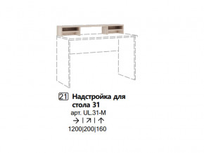 Надстройка для стола 31 (Полка) в Ялуторовске - yalutorovsk.magazinmebel.ru | фото