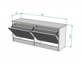 Обувница W55 в Ялуторовске - yalutorovsk.magazinmebel.ru | фото - изображение 3