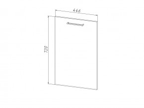 П 45 Комплект для посудомоечной машины 450 мм (цоколь + фасад) ЛДСП в Ялуторовске - yalutorovsk.magazinmebel.ru | фото