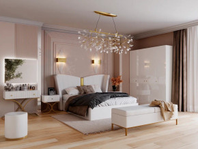 Спальня Рише белый глянец с перламутром в Ялуторовске - yalutorovsk.magazinmebel.ru | фото - изображение 1