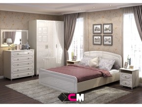 Спальня Виктория МДФ с большим комодом в Ялуторовске - yalutorovsk.magazinmebel.ru | фото - изображение 1